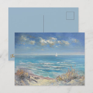 Segel weiter postkarte