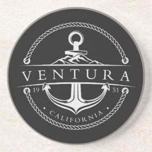 Segelanker Ventura Kalifornien 1951 Getränkeuntersetzer