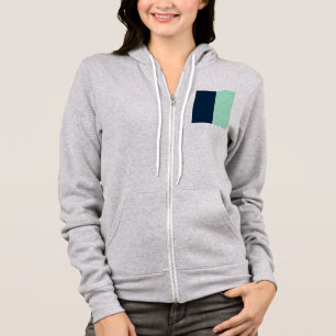 Segelblau und Mint Hoodie