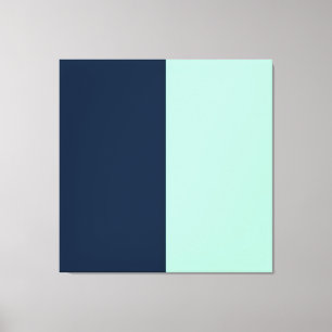 Segelblau und Mint Leinwanddruck
