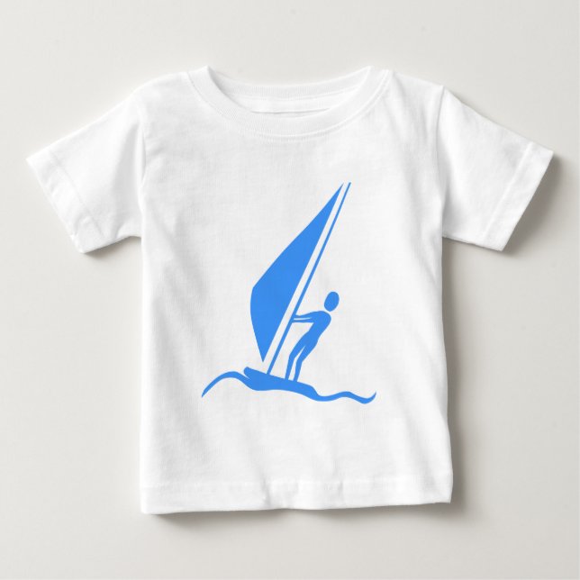 Segelboarding - Baby Blue Baby T-shirt (Vorderseite)