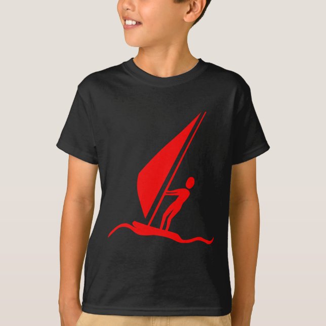 Segelboarding - Red T-Shirt (Vorderseite)