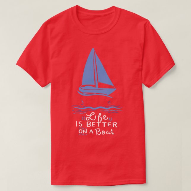 Segelboot 1 T-Shirt (Design vorne)