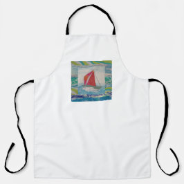 Segelboot Abstrakt Schürze