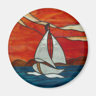 Segelboot am magnet