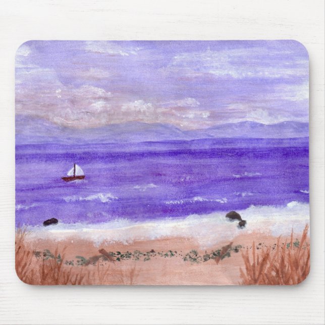 SEGELBOOT-ANSICHT MOUSEPAD (Vorne)