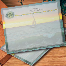 Segelboot auf Banderas Bay 0884 Notizblock