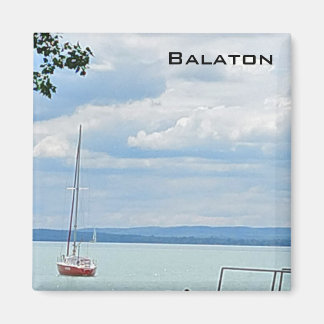 Segelboot auf dem Balaton Magnet