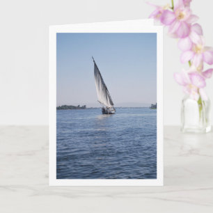 Segelboot auf dem Nil, Luxor Karte