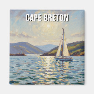 Segelboot auf der Kap-Breton-Insel Kanada Magnet