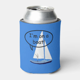 Segelboot auf einem Boot Segler Funny Can Cooler Dosenkühler
