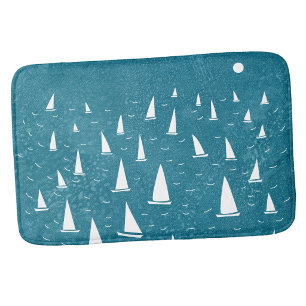 Segelboot Badematte