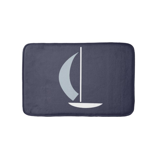 Segelboot Badematte (Vorderseite)