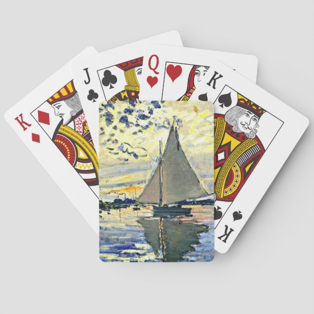 Segelboot bei le Petit Gennevilliers PLAYER CARDS Spielkarten (Rückseite)