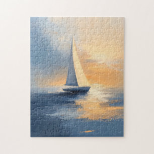 Segelboot bei Sunset