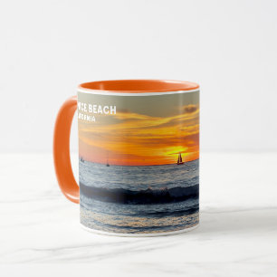 Segelboot bei Sunset - Venice Beach, CA Tasse
