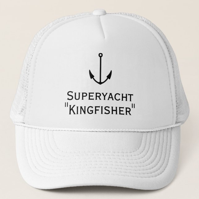Segelboot, Cabin Cruiser oder Yachtname Truckerkappe (Vorderseite)