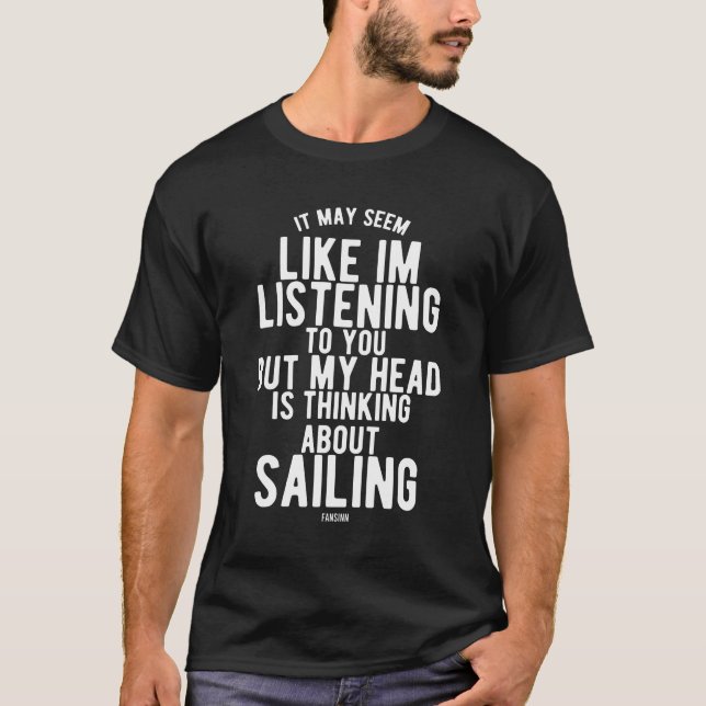 Segelboot Captain Gift T-Shirt (Vorderseite)