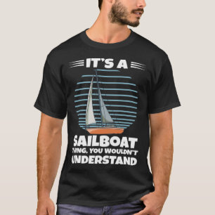 Segelboot Es ist ein Segelschiff, das man sich aus T-Shirt