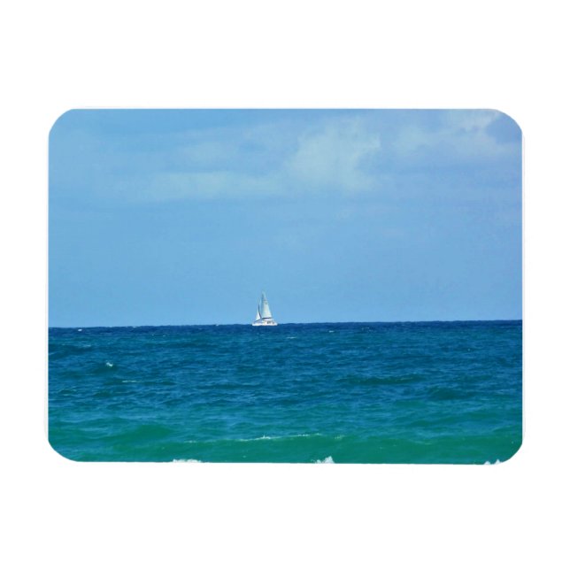 Segelboot, Fort Lauderdale, Florida Magnet (Horizontal)