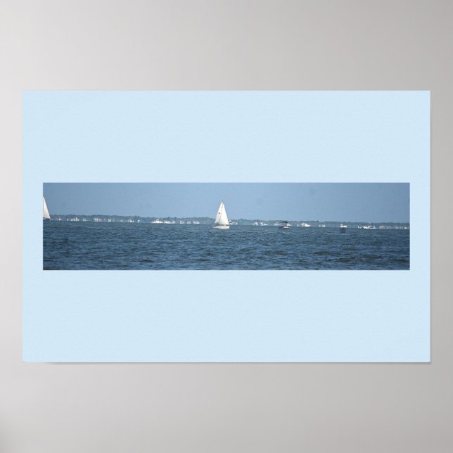 Segelboot-Foto-Poster Poster (Vorne)