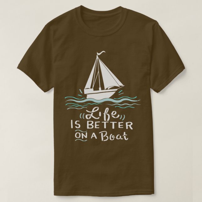 Segelboot Geschenk T-Shirt (Design vorne)