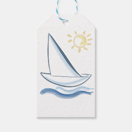 Segelboot Geschenkanhänger