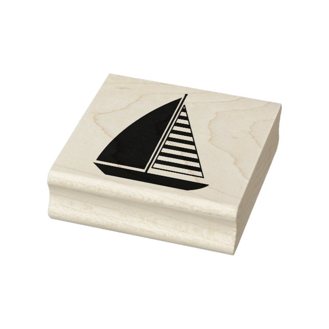 Segelboot Gummistempel (Stempel)