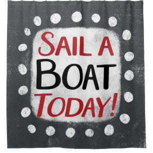 Segelboot heute Duschvorhang