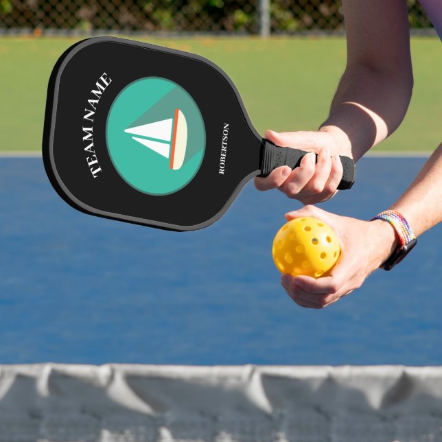 Segelboot Illustration Pickleball Paddle (InSitu)