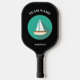 Segelboot Illustration Pickleball Paddle