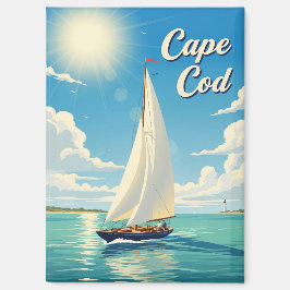 Segelboot in Cape Cod Massachusetts Reise Magnet