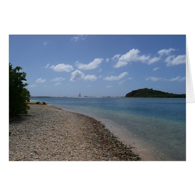 Segelboot in der Ferne bei St. Thomas (Vorderseite (Horizontal))