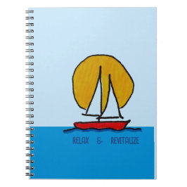 Segelboot in der Sonne Clipboard Notizblock