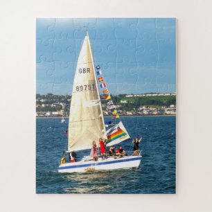 Segelboot in Jersey
