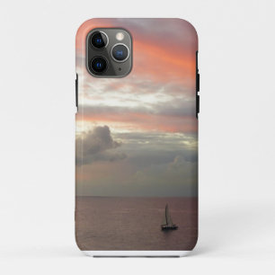 Segelboot in Sunset Beautiful Pink Seascape Case-Mate iPhone Hülle