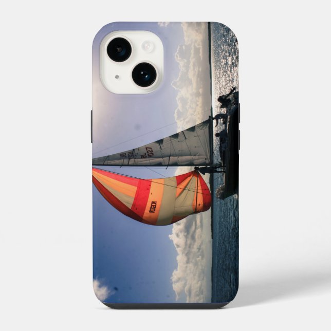 Segelboot iPhone 14 Hülle (Rückseite)