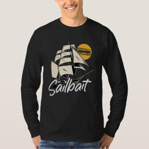 Segelboot Kapitän Zitat und nautischer Segler Sege T-Shirt