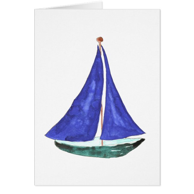 Segelboot-Karten (Vorne)