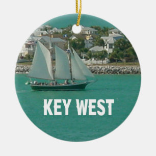 Segelboot Key Wests Florida Keramikornament