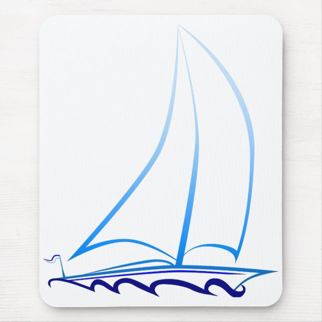 Segelboot Mousepad (Vorne)