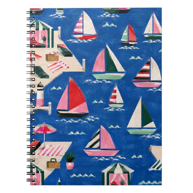 Segelboot Notizbuch Notizblock (Vorderseite)