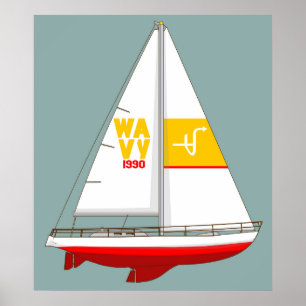 Segelboot Poster
