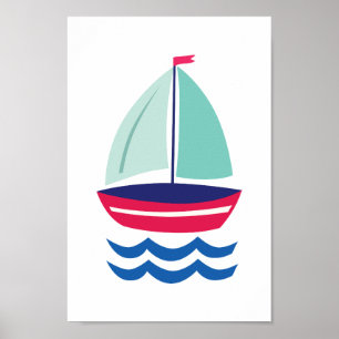 Segelboot Poster