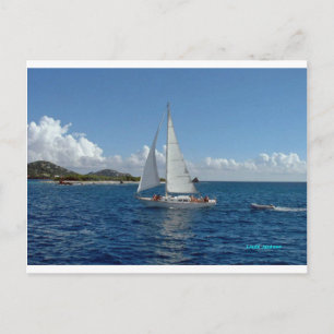 Segelboot Postkarte