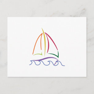 Segelboot Postkarte