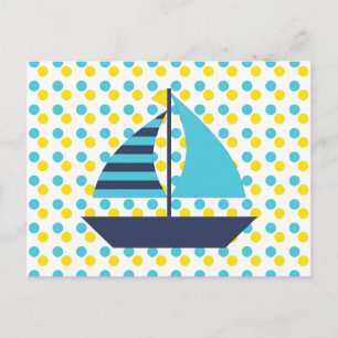 Segelboot Postkarte