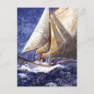 Segelboot Postkarte