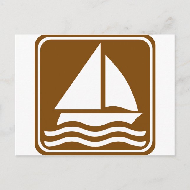 Segelboot Postkarte (Vorderseite)
