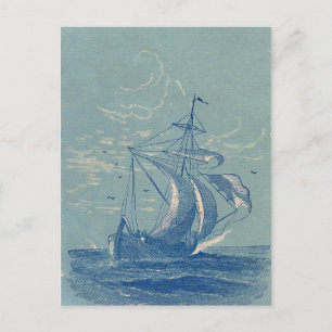Segelboot Reise Postkarte